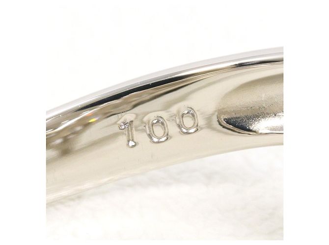Autre Marque Anello a fascia in platino e diamanti - vista 6