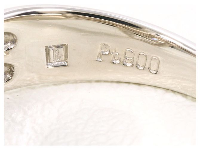 Autre Marque Platin-Ringband mit braunem Diamanten - Ansicht 5