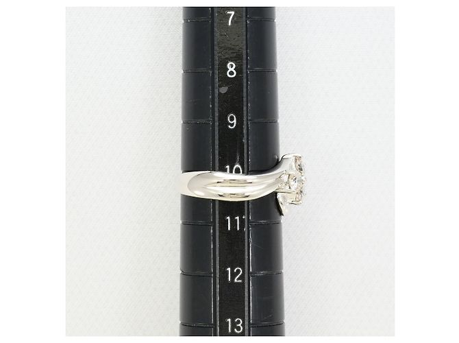Autre Marque Platin-Ringband mit braunem Diamanten - Ansicht 8