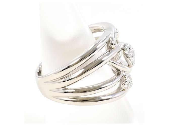 Autre Marque Platinring mit Diamant - Ansicht 3