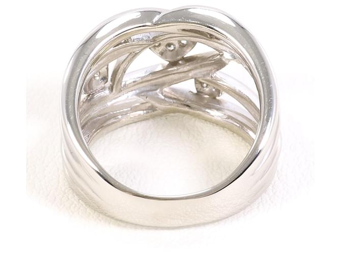Autre Marque Platinring mit Diamant - Ansicht 4
