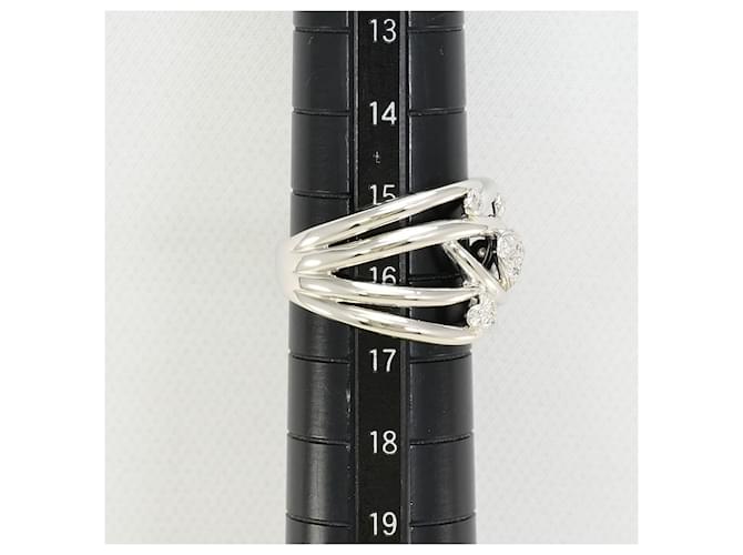Autre Marque Platinring mit Diamant - Ansicht 8
