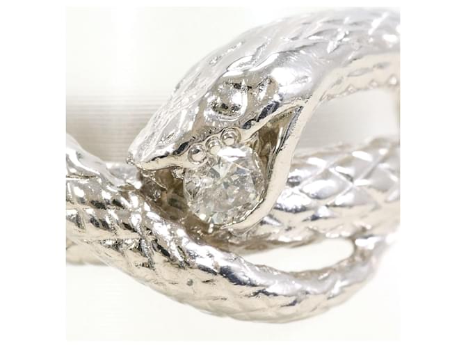 Autre Marque PT900 Platinring mit Diamant - Ansicht 2