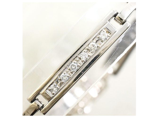 Autre Marque Bracciale charm in platino con diamanti - vista 2