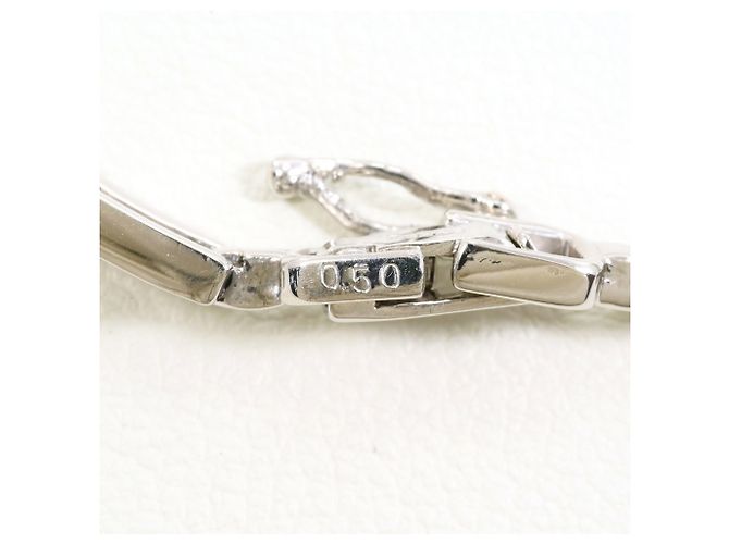 Autre Marque Bracciale charm in platino con diamanti - vista 4