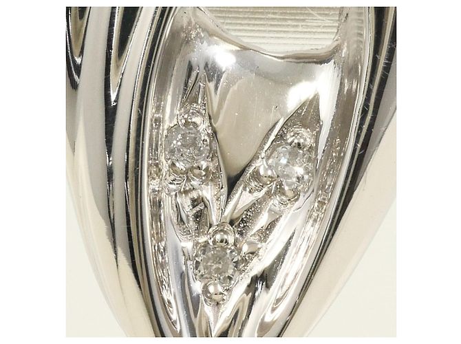 Autre Marque PT900 Platinring mit Diamant - Ansicht 2
