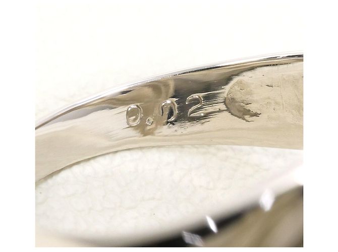 Autre Marque PT900 Platinring mit Diamant - Ansicht 6