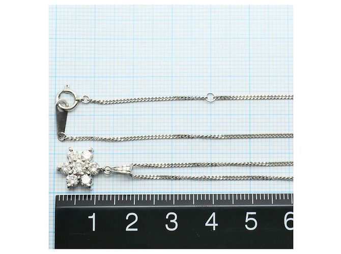 Autre Marque PT850 Platin-Halskette mit Diamant - Ansicht 5