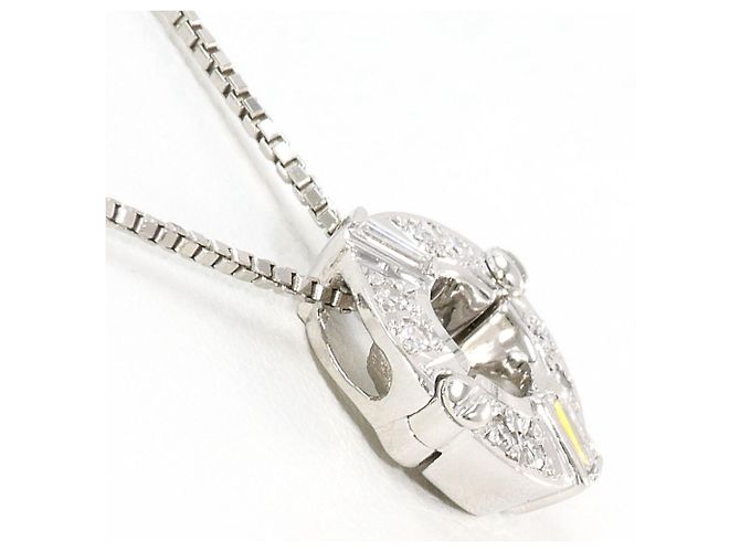 Autre Marque Collana in platino PT900 con diamante da 0,12ct - vista 2