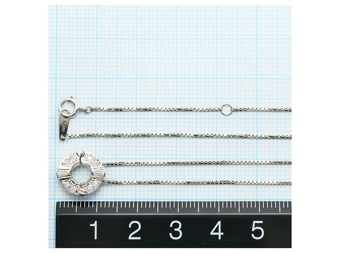 Autre Marque Collana in platino PT900 con diamante da 0,12ct - vista 5