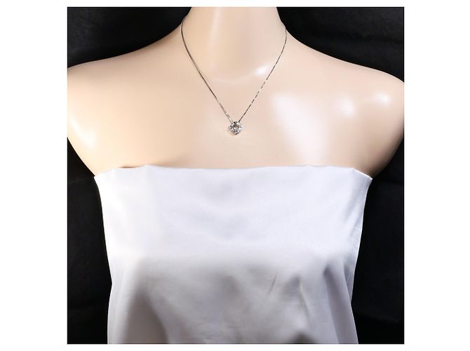 Autre Marque Collana in platino PT900 con diamante da 0,12ct - vista 6