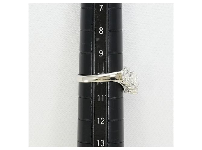 Autre Marque Platinring mit Diamant - Ansicht 8