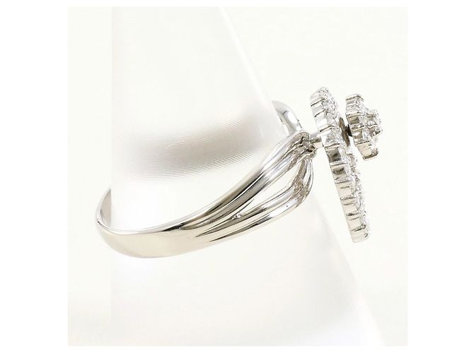 Autre Marque PT900 Platinring mit Diamant - Ansicht 3