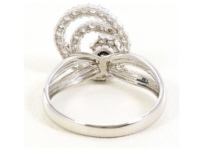 Autre Marque PT900 Platinring mit Diamant - Ansicht 4