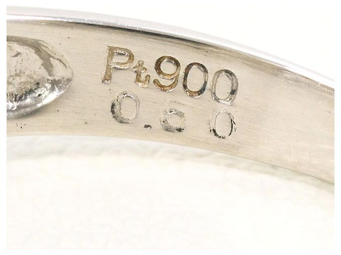 Autre Marque PT900 Platinring mit Diamant - Ansicht 5