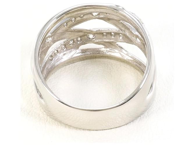 Autre Marque Platinring mit Diamant - Ansicht 4