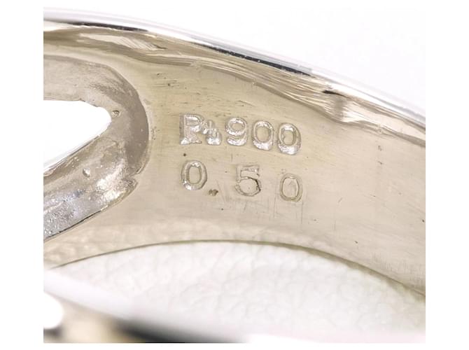 Autre Marque Platinring mit Diamant - Ansicht 5