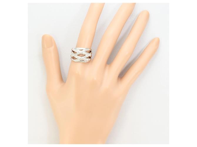 Autre Marque Platinring mit Diamant - Ansicht 6
