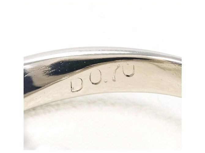 Autre Marque PT900 Platinring mit 0.70ct Diamant - Ansicht 6