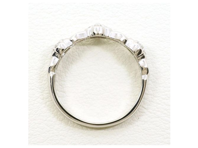 Autre Marque PT900 Platinring mit Diamant - Ansicht 2