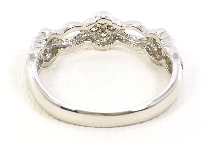 Autre Marque PT900 Platinring mit Diamant - Ansicht 3