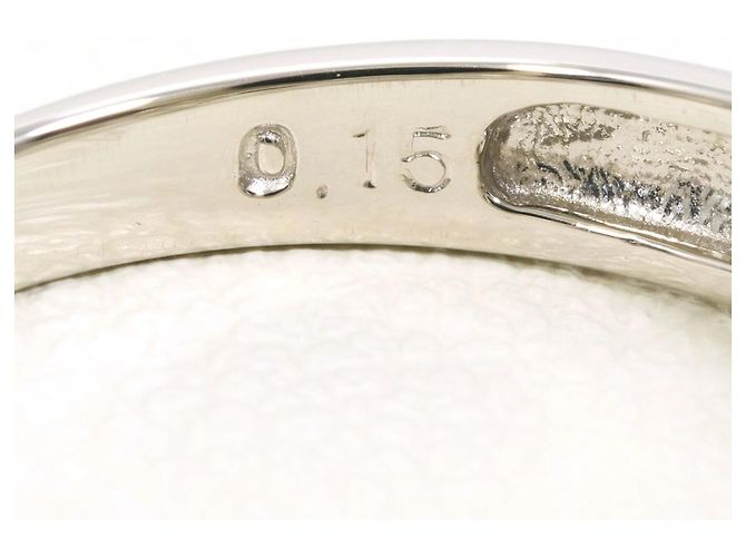 Autre Marque PT900 Platinring mit Diamant - Ansicht 5