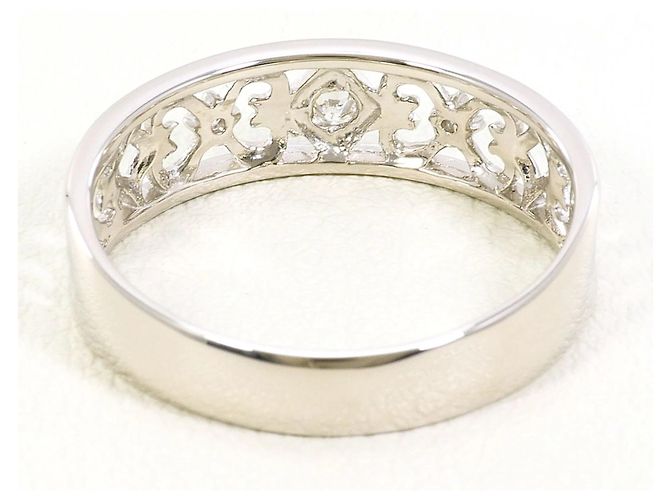 Autre Marque PT900 Platinring mit Diamant - Ansicht 3