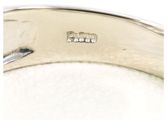 Autre Marque PT900 Platinring mit Diamant - Ansicht 4