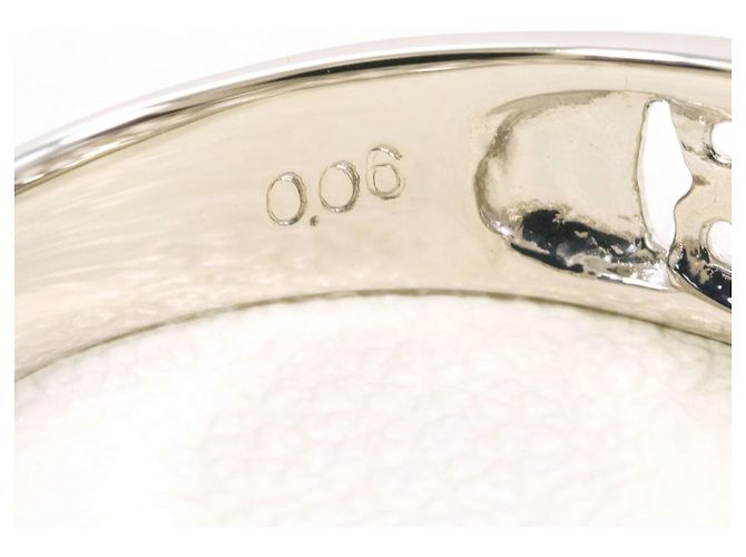 Autre Marque PT900 Platinring mit Diamant - Ansicht 5
