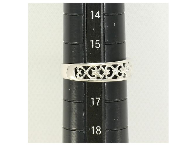 Autre Marque PT900 Platinring mit Diamant - Ansicht 7