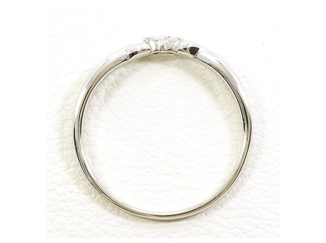 Autre Marque PT900 Platinring mit Diamant - Ansicht 2