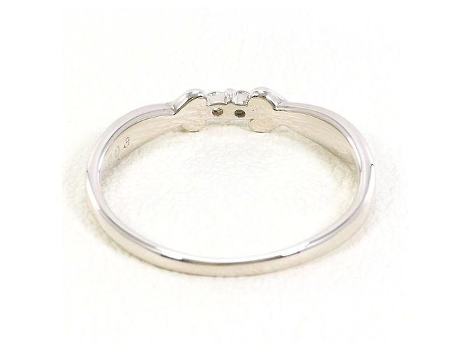 Autre Marque PT900 Platinring mit Diamant - Ansicht 3