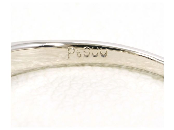 Autre Marque PT900 Platinring mit Diamant - Ansicht 4