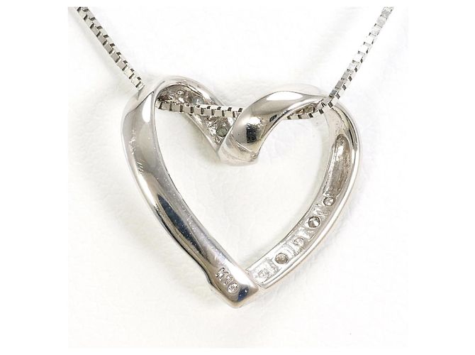 Autre Marque 10K Weißgoldkette mit Diamant Golden - Ansicht 3
