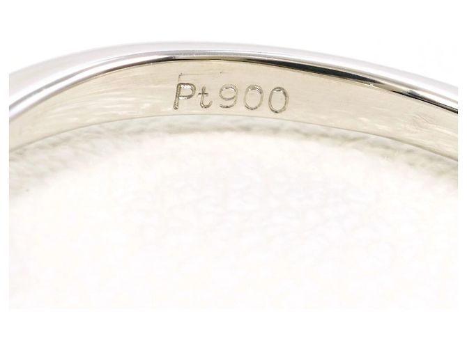 Autre Marque Platin-Ring mit Diamantakzenten Pink - Ansicht 4