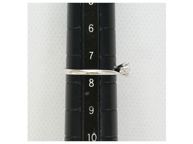 Autre Marque Platin-Ring mit Diamantakzenten Pink - Ansicht 7