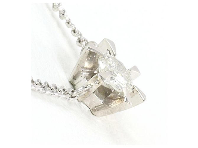 Autre Marque PT850 Platin-Halskette mit Diamant - Ansicht 2