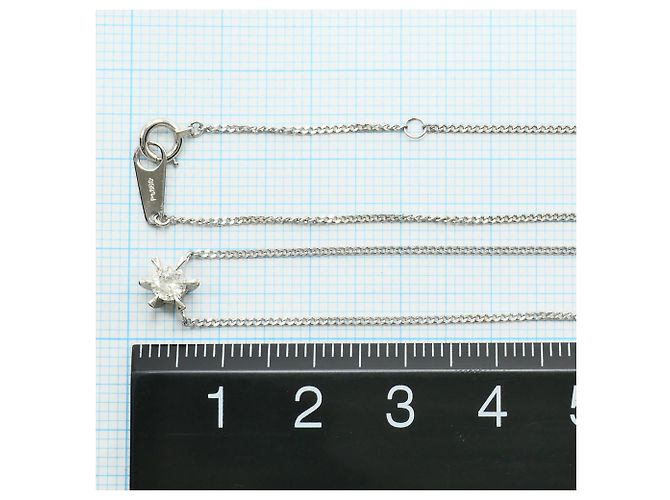 Autre Marque PT850 Platin-Halskette mit Diamant - Ansicht 4