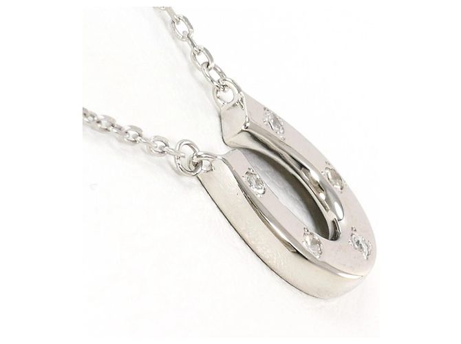 Autre Marque 14K Weißgoldkette mit Diamant Golden - Ansicht 2