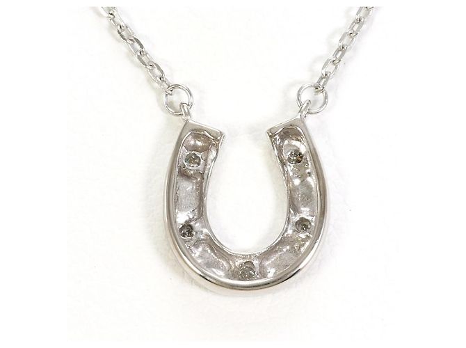 Autre Marque 14K Weißgoldkette mit Diamant Golden - Ansicht 3