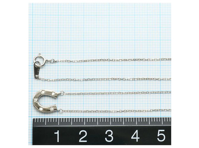 Autre Marque 14K Weißgoldkette mit Diamant Golden - Ansicht 4