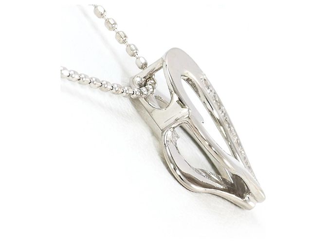 Autre Marque 14K Weißgoldkette mit Diamant Golden - Ansicht 2