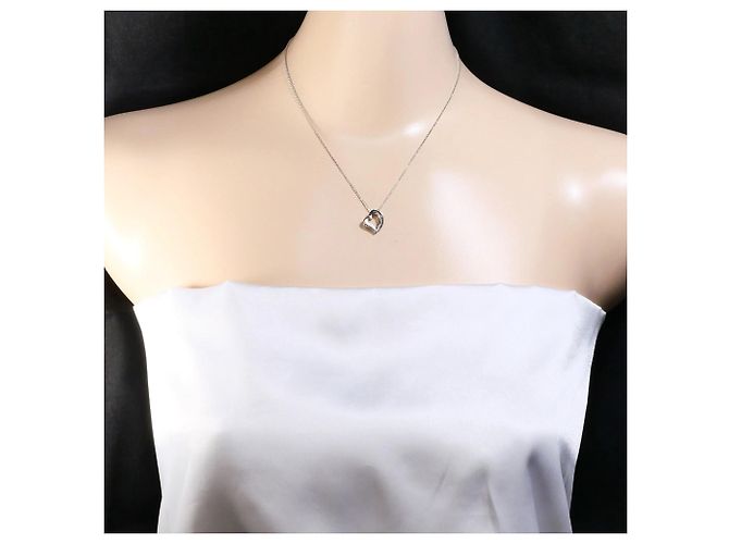 Autre Marque 14K Weißgoldkette mit Diamant Golden - Ansicht 5