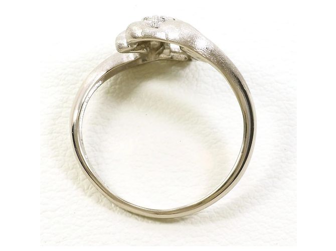 Autre Marque 14K Weißgold-Ring mit Diamant Golden - Ansicht 2