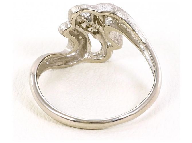 Autre Marque 14K Weißgold-Ring mit Diamant Golden - Ansicht 3