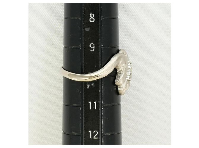 Autre Marque 14K Weißgold-Ring mit Diamant Golden - Ansicht 7