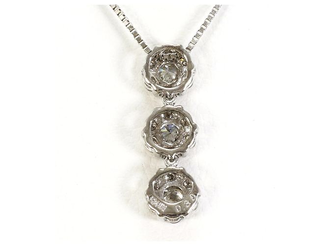 Autre Marque 14K Weißgoldkette mit Diamant Golden - Ansicht 3