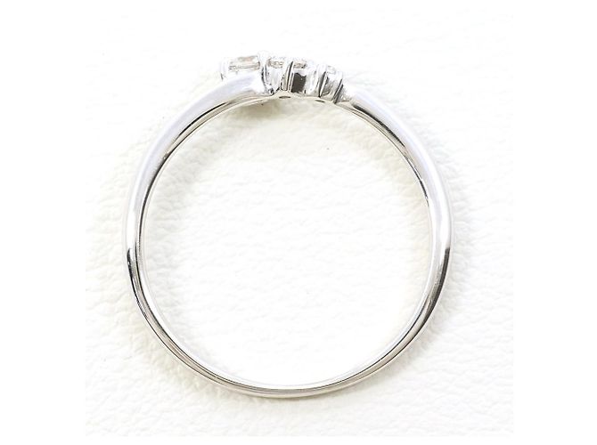 Autre Marque 10K Weißgold-Ring mit 0.14ct Diamant Golden - Ansicht 2