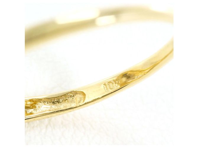 Autre Marque 10K Goldring mit Diamant Golden - Ansicht 4