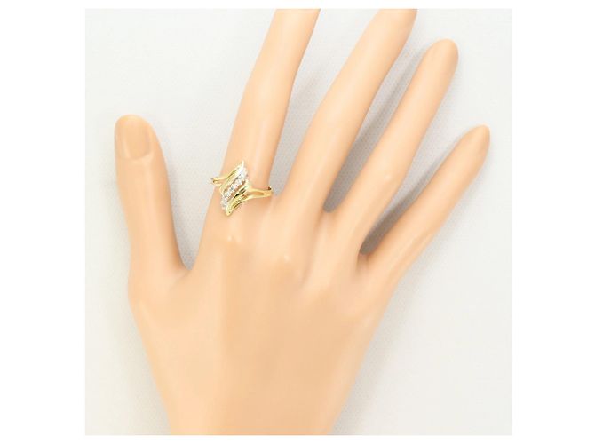 Autre Marque 10K Goldring mit Diamant Golden - Ansicht 6
